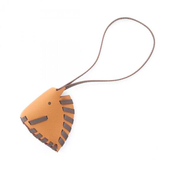 Hermes Hermès Cheval Tresse Charm Accessory Calfskin Leather Epsom Women's...